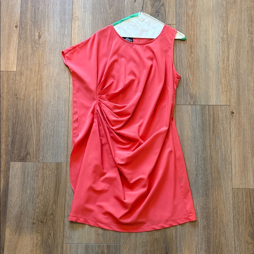 Angie Vibrant Pink Asymmetrical Dress